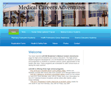 Tablet Screenshot of medicalcareersadventures.com